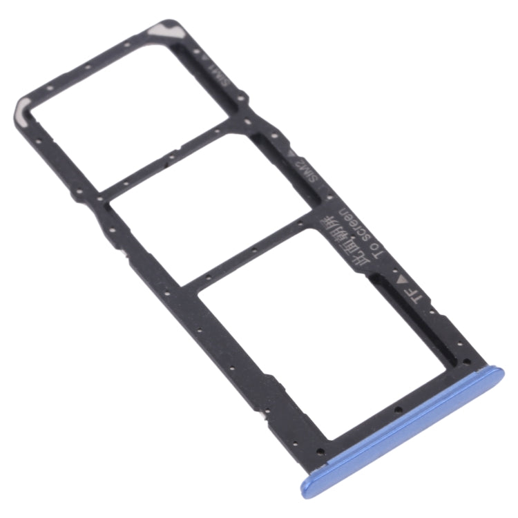 For OPPO Realme 7 (Asia) RMX2151, RMX2163  SIM Card Tray + SIM Card Tray + Micro SD Card Tray (Blue) - Card Socket by PMc TechLife | Online Shopping South Africa | PMc TechLife | Buy Now Pay Later Mobicred