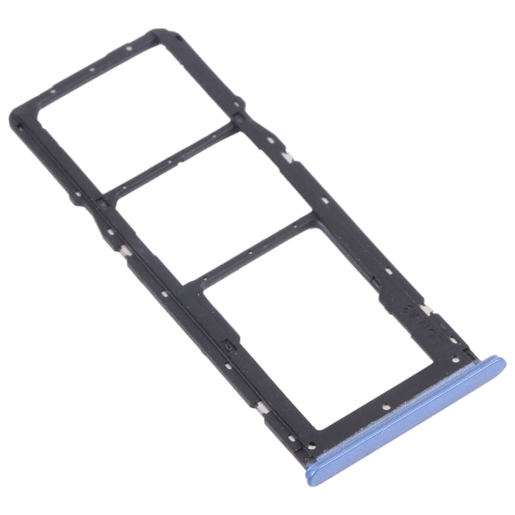 For OPPO Realme 7 (Asia) RMX2151, RMX2163  SIM Card Tray + SIM Card Tray + Micro SD Card Tray (Blue) - Card Socket by PMc TechLife | Online Shopping South Africa | PMc TechLife | Buy Now Pay Later Mobicred