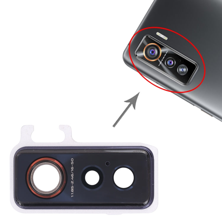 For vivo iQOO 5 5G  V2024A Camera Lens Cover (Black) - Camera Parts by PMc TechLife | Online Shopping South Africa | PMc TechLife | Buy Now Pay Later Mobicred