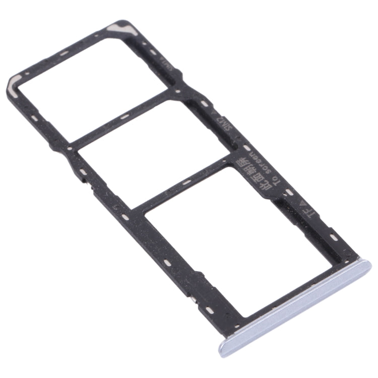 For OPPO Realme C15 RMX2180  SIM Card Tray + SIM Card Tray + Micro SD Card Tray (Silver) - Card Socket by PMc TechLife | Online Shopping South Africa | PMc TechLife | Buy Now Pay Later Mobicred