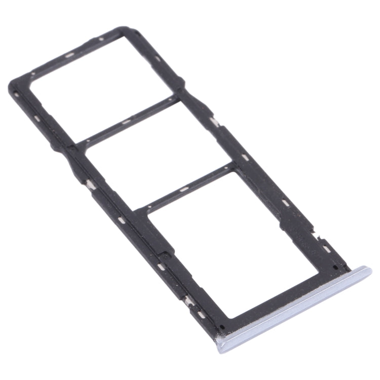 For OPPO Realme C15 RMX2180  SIM Card Tray + SIM Card Tray + Micro SD Card Tray (Silver) - Card Socket by PMc TechLife | Online Shopping South Africa | PMc TechLife | Buy Now Pay Later Mobicred