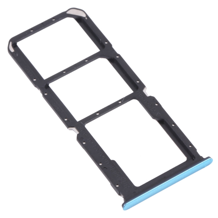 For OPPO A74 5G / A54 5G / A93 PCGM00, PEHM00  SIM Card Tray + SIM Card Tray + Micro SD Card Tray(Blue) - Card Tray by PMc TechLife | Online Shopping South Africa | PMc TechLife | Buy Now Pay Later Mobicred