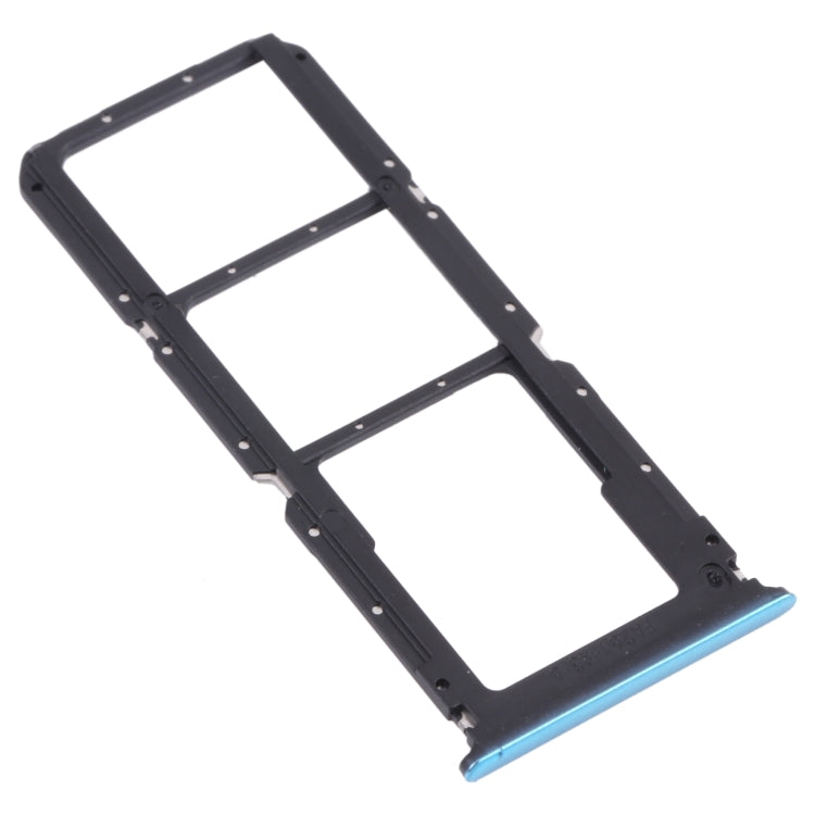 For OPPO A74 5G / A54 5G / A93 PCGM00, PEHM00  SIM Card Tray + SIM Card Tray + Micro SD Card Tray(Blue) - Card Tray by PMc TechLife | Online Shopping South Africa | PMc TechLife | Buy Now Pay Later Mobicred