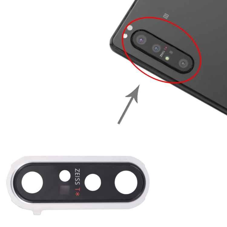 Camera Lens Cover for Sony Xperia 1 II (Silver) - Camera by PMC TechLife | Online Shopping South Africa | PMC TechLife