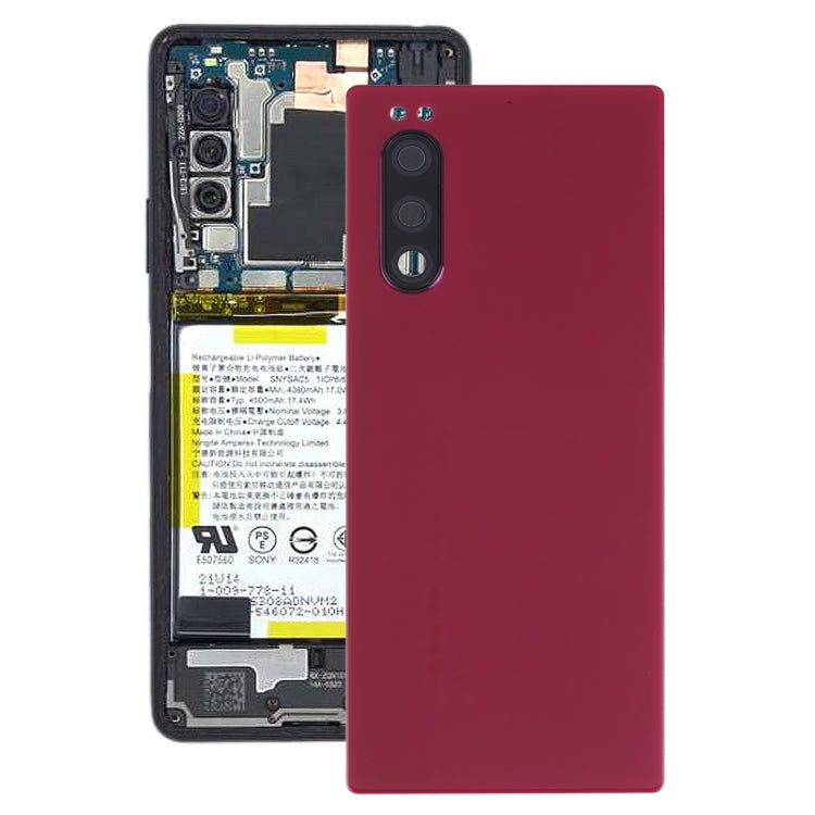Battery Back Cover for Sony Xperia 5(Red) - Back Cover by PMC TechLife | Online Shopping South Africa | PMC TechLife | Buy Now Pay Later Mobicred