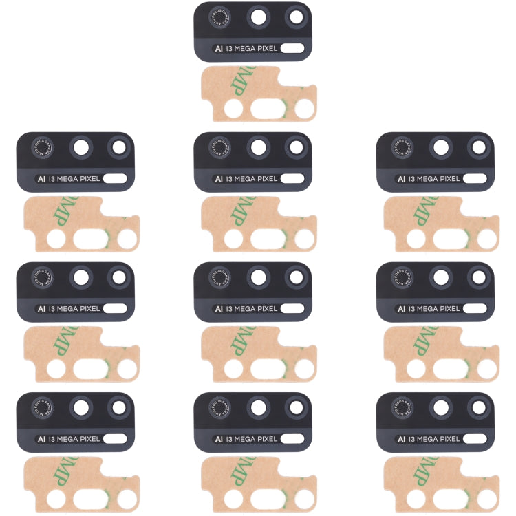 For Infinix Hot 9 Play X680, X680B, X680C 10pcs Back Camera Lens - Camera Parts by PMc TechLife | Online Shopping South Africa | PMc TechLife | Buy Now Pay Later Mobicred