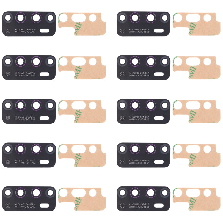 For Infinix Hot 9 X655C, X655, X655D 10pcs Back Camera Lens - Camera Parts by PMc TechLife | Online Shopping South Africa | PMc TechLife | Buy Now Pay Later Mobicred