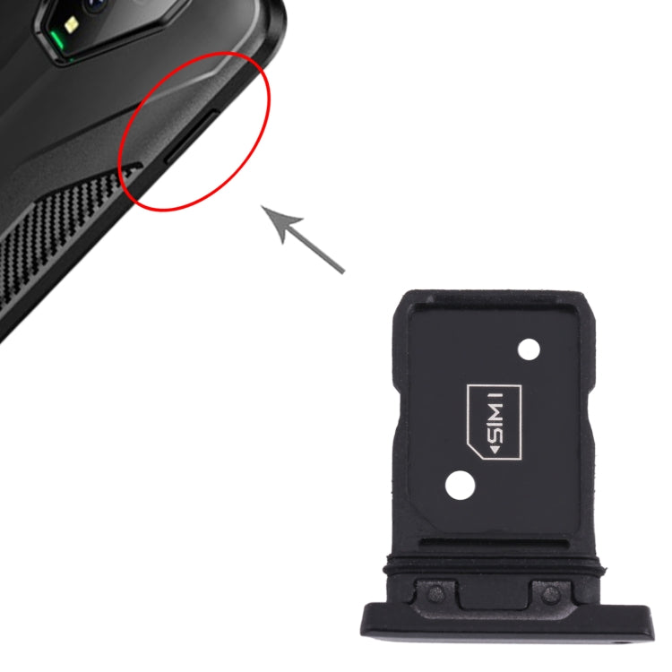 SIM Card Tray + SIM Card Tray for Xiaomi Black Shark 3 KLE-H0, KLE-A0 (Black) - Card Tray by PMc TechLife | Online Shopping South Africa | PMc TechLife | Buy Now Pay Later Mobicred