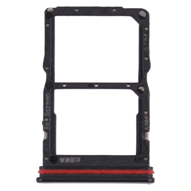 SIM Card Tray + NM Card Tray for Huawei nova 7 SE 5G Youth (Black) - Card Socket by PMc TechLife | Online Shopping South Africa | PMc TechLife | Buy Now Pay Later Mobicred