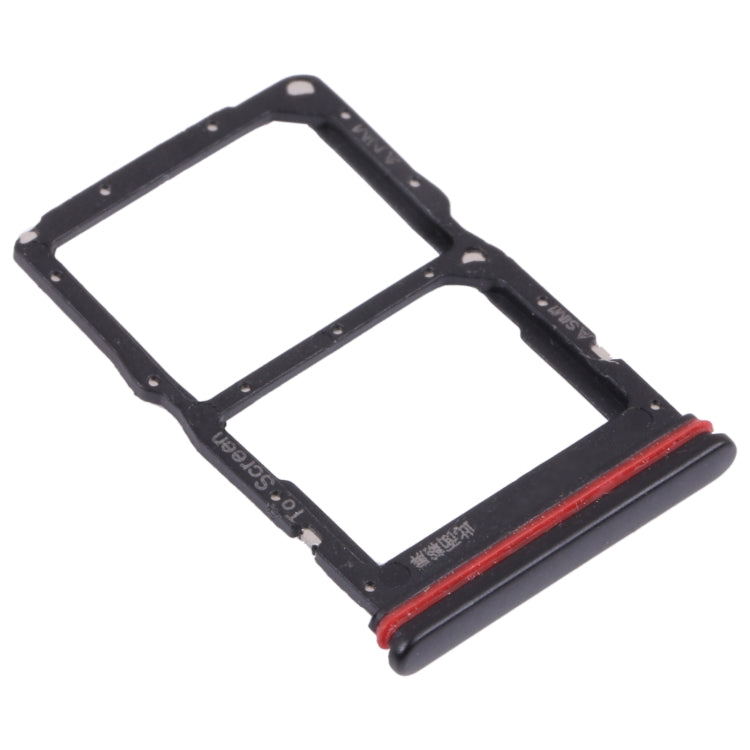 SIM Card Tray + NM Card Tray for Huawei nova 7 SE 5G Youth (Black) - Card Socket by PMc TechLife | Online Shopping South Africa | PMc TechLife | Buy Now Pay Later Mobicred