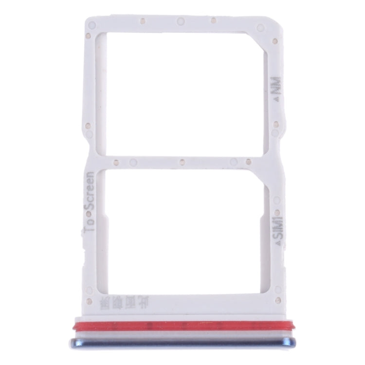 SIM Card Tray + NM Card Tray for Huawei nova 7 SE 5G Youth (Blue) - Card Socket by PMc TechLife | Online Shopping South Africa | PMc TechLife | Buy Now Pay Later Mobicred