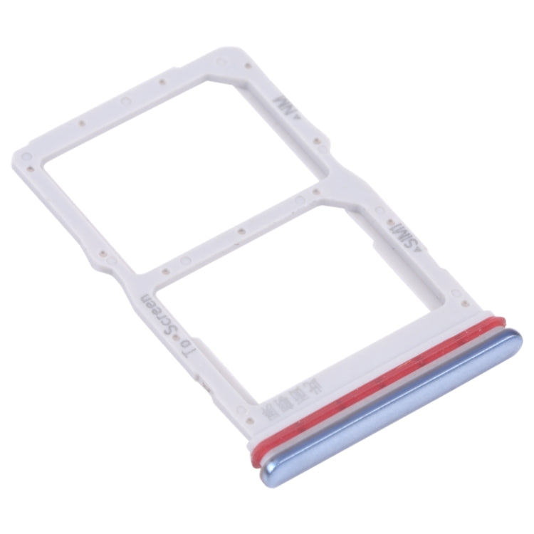 SIM Card Tray + NM Card Tray for Huawei nova 7 SE 5G Youth (Blue) - Card Socket by PMc TechLife | Online Shopping South Africa | PMc TechLife | Buy Now Pay Later Mobicred