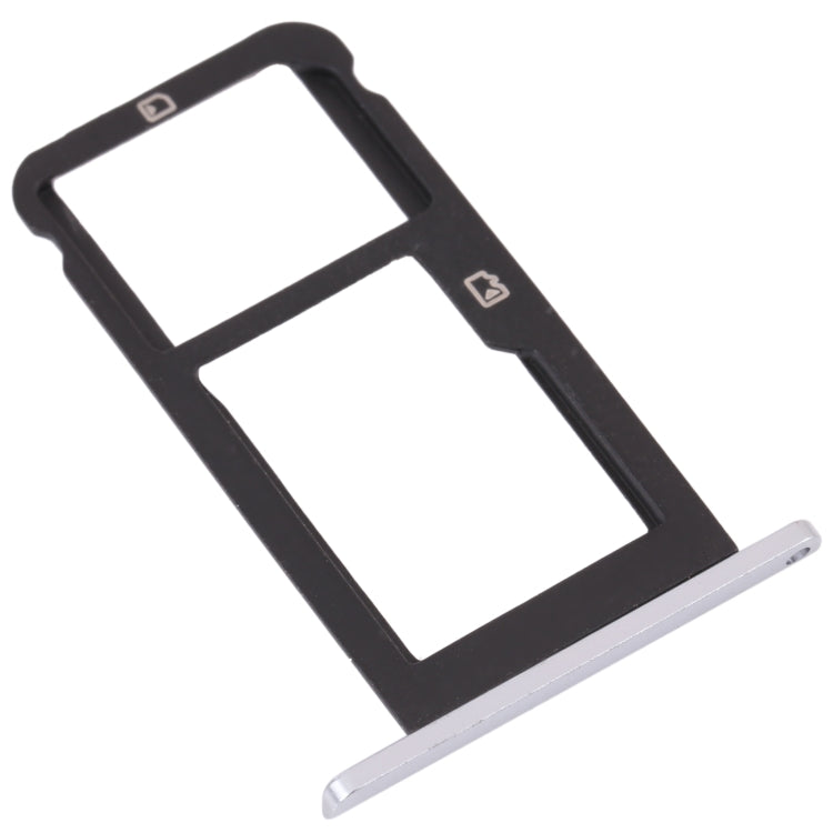 SIM Card Tray + Micro SD Card Tray for ZTE Blade Z Max Z982 (Silver) - For ZTE by PMc TechLife | Online Shopping South Africa | PMc TechLife | Buy Now Pay Later Mobicred