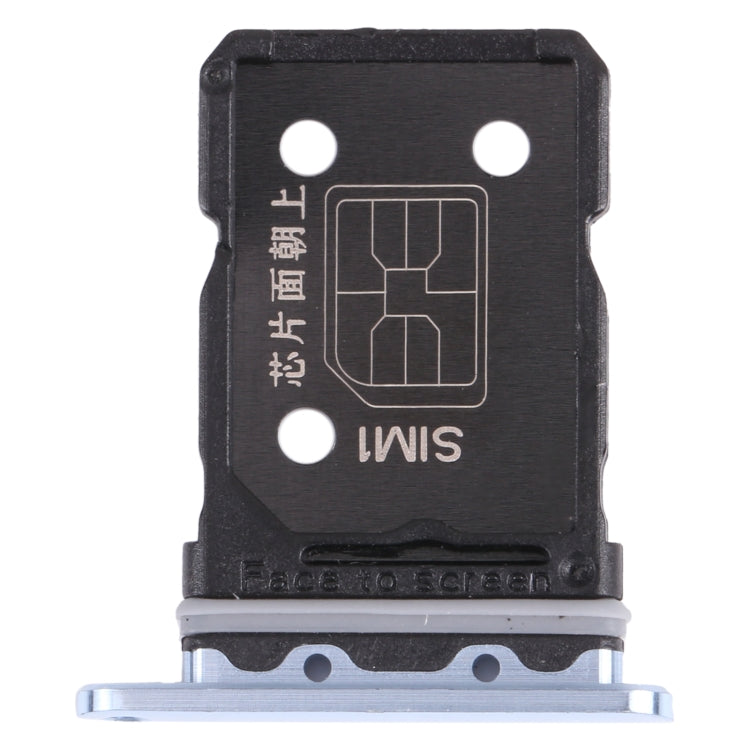 For OPPO Reno6 Pro 5G  SIM Card Tray + SIM Card Tray (Blue) - Card Tray by PMc TechLife | Online Shopping South Africa | PMc TechLife | Buy Now Pay Later Mobicred