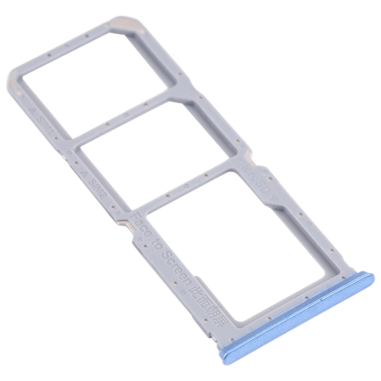 For OPPO A54S CPH2273  SIM Card Tray + SIM Card Tray + Micro SD Card Tray (Blue) - Card Tray by PMc TechLife | Online Shopping South Africa | PMc TechLife | Buy Now Pay Later Mobicred