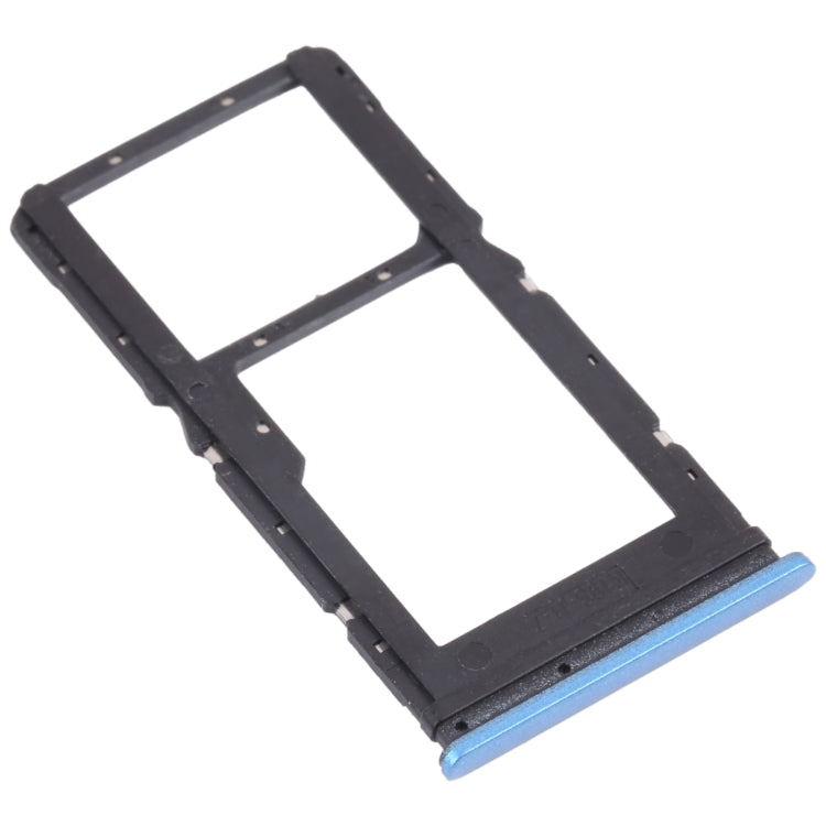SIM Card Tray + SIM Card Tray / Micro SD Card Tray for Xiaomi Redmi Note 11 (China) 21091116AC / Redmi Note 11T 5G / Poco M4 Pro 5G 21091116AG, MZB0BGVIN(Blue) - Card Tray by PMc TechLife | Online Shopping South Africa | PMc TechLife | Buy Now Pay Later Mobicred