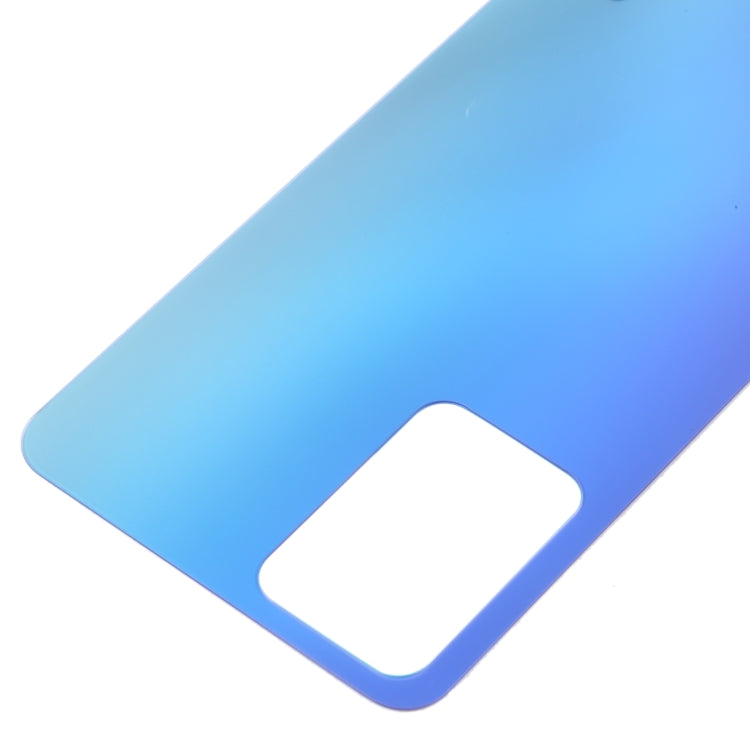 For OPPO Reno7 5G China Glass Battery Back Cover (Blue) - Back Cover by PMC TechLife | Online Shopping South Africa | PMC TechLife | Buy Now Pay Later Mobicred