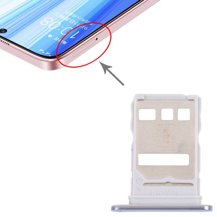 SIM Card Tray + SIM Card Tray for Honor X30 5G (Grey) - Card Socket by PMc TechLife | Online Shopping South Africa | PMc TechLife | Buy Now Pay Later Mobicred