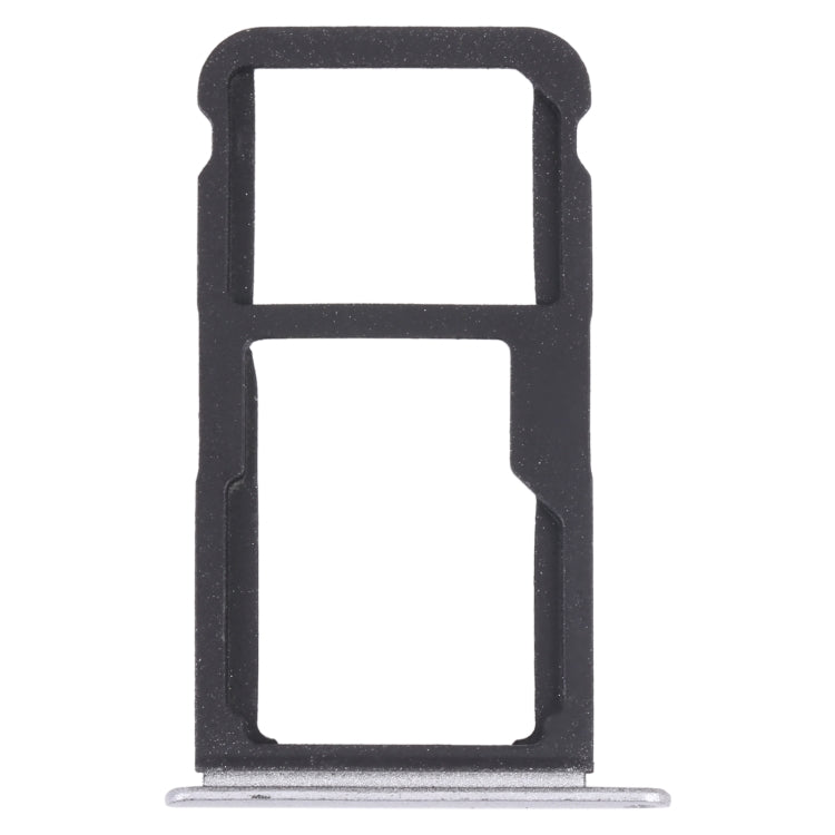 SIM Card Tray + SIM Card Tray / Micro SD Card Tray for Honor Play 6 (Silver) - Card Socket by PMc TechLife | Online Shopping South Africa | PMc TechLife | Buy Now Pay Later Mobicred