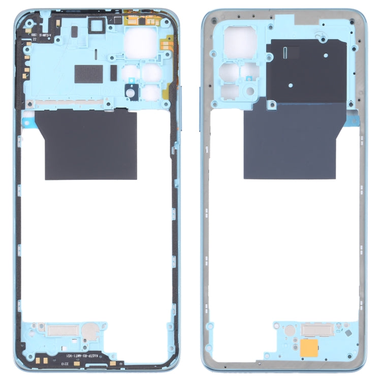 Middle Frame Bezel Plate for Xiaomi Poco X4 Pro 5G/Redmi Note 11E Pro(Blue) - Frame Bezel Plate by PMC TechLife | Online Shopping South Africa | PMC TechLife | Buy Now Pay Later Mobicred
