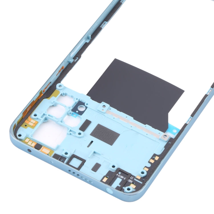 Middle Frame Bezel Plate for Xiaomi Poco X4 Pro 5G/Redmi Note 11E Pro(Blue) - Frame Bezel Plate by PMC TechLife | Online Shopping South Africa | PMC TechLife | Buy Now Pay Later Mobicred