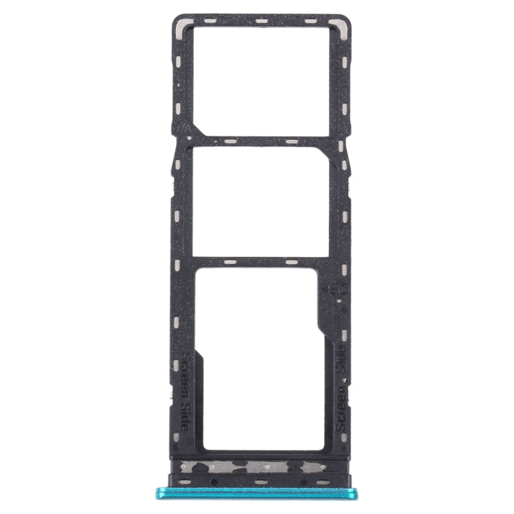 For Infinix Zero 8 X687 SIM Card Tray + SIM Card Tray + Micro SD Card Tray (Green) - Card Tray by PMc TechLife | Online Shopping South Africa | PMc TechLife | Buy Now Pay Later Mobicred