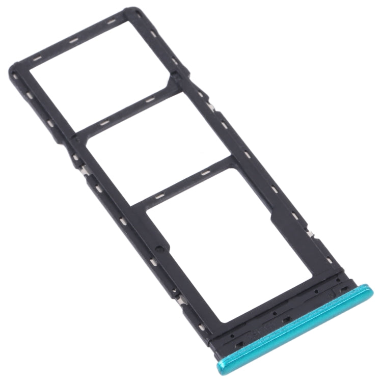 For Infinix Zero 8 X687 SIM Card Tray + SIM Card Tray + Micro SD Card Tray (Green) - Card Tray by PMc TechLife | Online Shopping South Africa | PMc TechLife | Buy Now Pay Later Mobicred