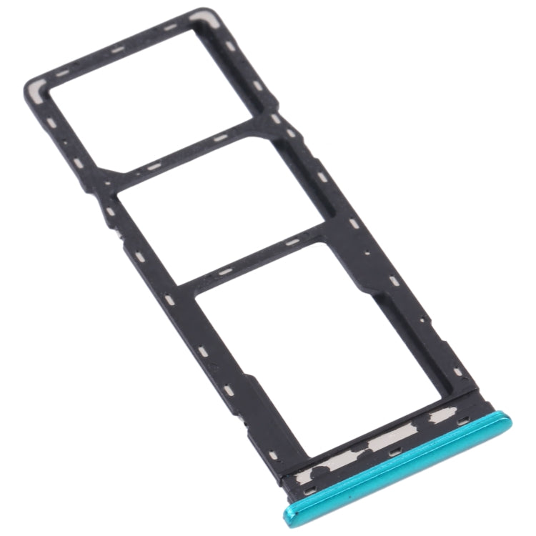 For Infinix Zero 8 X687 SIM Card Tray + SIM Card Tray + Micro SD Card Tray (Green) - Card Tray by PMc TechLife | Online Shopping South Africa | PMc TechLife | Buy Now Pay Later Mobicred