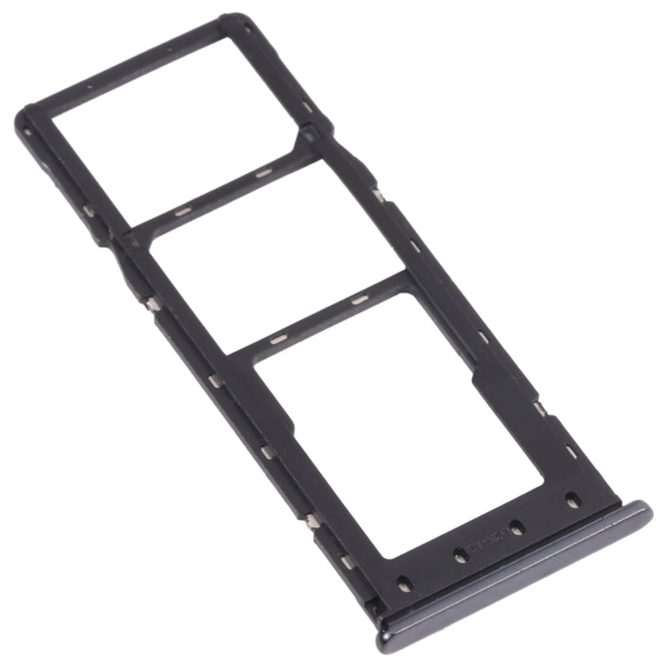For Infinix Hot 10 Lite X657B SIM Card Tray + SIM Card Tray + Micro SD Card Tray (Black) - free shipping - PMc TechLife - Order now!