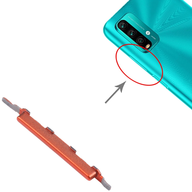 Volume Control Button for Xiaomi Redmi Note 9 4G/Redmi 9T/Redmi 9 Power (Orange) - Home key & Side Key by PMc TechLife | Online Shopping South Africa | PMc TechLife | Buy Now Pay Later Mobicred