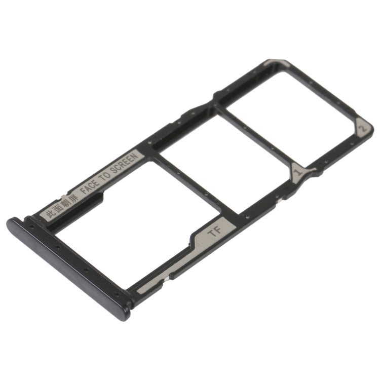 SIM Card Tray + SIM Card Tray + Micro SD Card Tray For Xiaomi Redmi 10A (Black) - Card Tray by PMc TechLife | Online Shopping South Africa | PMc TechLife | Buy Now Pay Later Mobicred