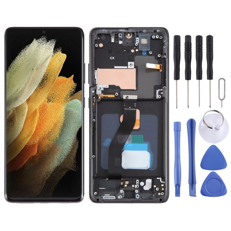 OLED LCD Screen For Samsung Galaxy S21 Ultra 5G SM-G998B Digitizer Full Assembly with Frame, Display Size: 6.78 inch(Black) - free shipping - PMc TechLife - Order now!