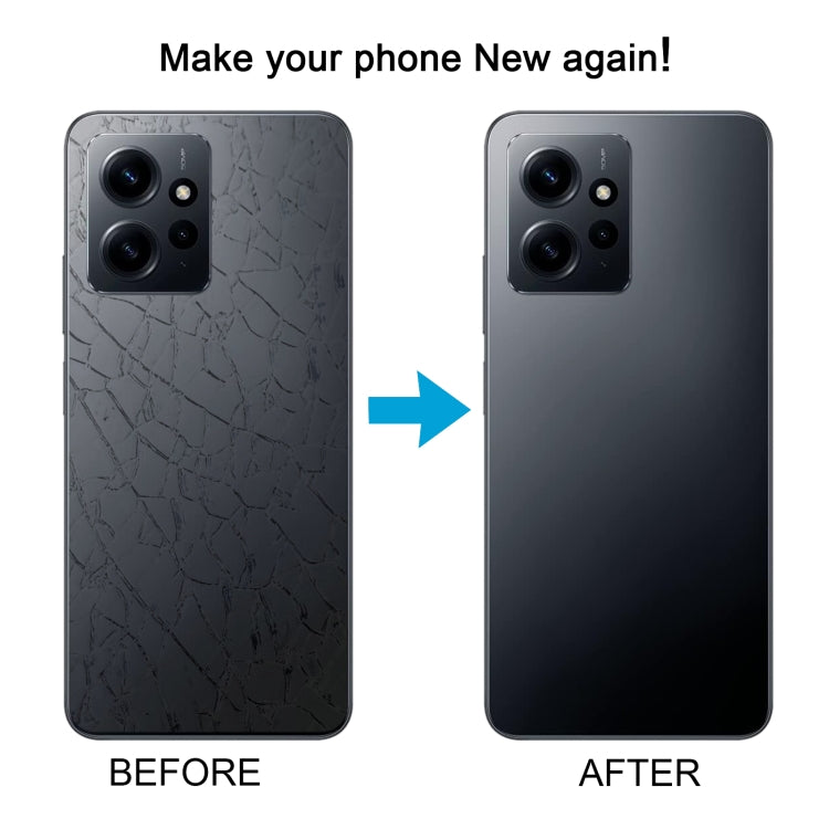 For Xiaomi Redmi 12 4G OEM Glass Material Battery Back Cover(Black) - Back Cover by PMc TechLife | Online Shopping South Africa | PMc TechLife | Buy Now Pay Later Mobicred