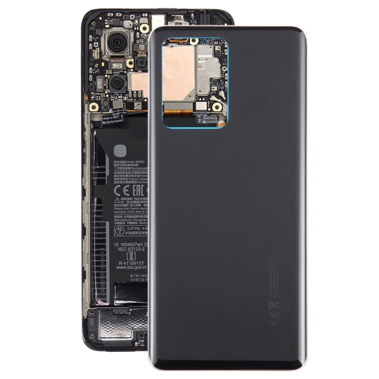 For Xiaomi Redmi Note 12 Discovery / Redmi Note 12 Explorer OEM Glass Material Battery Back Cover(Black) - Back Cover by PMc TechLife | Online Shopping South Africa | PMc TechLife | Buy Now Pay Later Mobicred