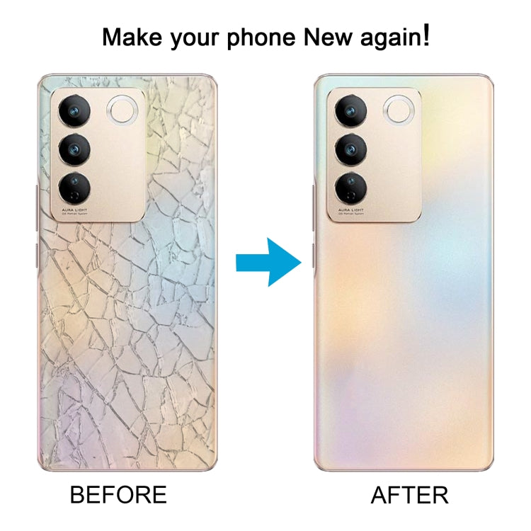 For vivo V27 OEM Glass Material Battery Back Cover(Green) - Back Cover by PMC TechLife | Online Shopping South Africa | PMC TechLife | Buy Now Pay Later Mobicred
