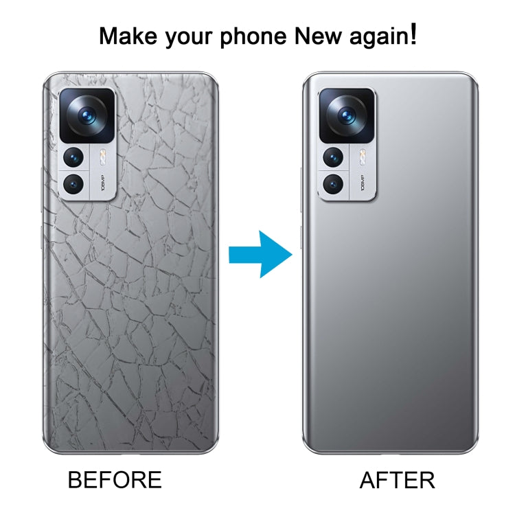 For Xiaomi 12T OEM Glass Material Battery Back Cover(White) - Back Cover by PMC TechLife | Online Shopping South Africa | PMC TechLife | Buy Now Pay Later Mobicred