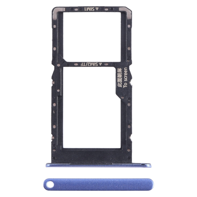 For Huawei nova Y70 Plus SIM + SIM / Micro SD Card Tray (Blue) - Card Socket by PMc TechLife | Online Shopping South Africa | PMc TechLife | Buy Now Pay Later Mobicred