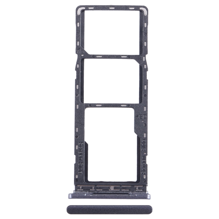 For Tecno Spark 7T SIM Card Tray + SIM Card Tray + Micro SD Card Tray (Black) - Card Tray by PMC TechLife | Online Shopping South Africa | PMC TechLife