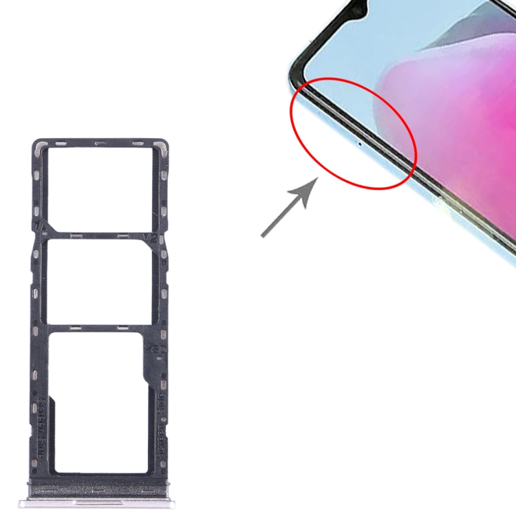 For Tecno Pop 7 Pro BF7 SIM Card Tray + SIM Card Tray + Micro SD Card Tray (Gold) - free shipping - PMC TechLife - Order now!