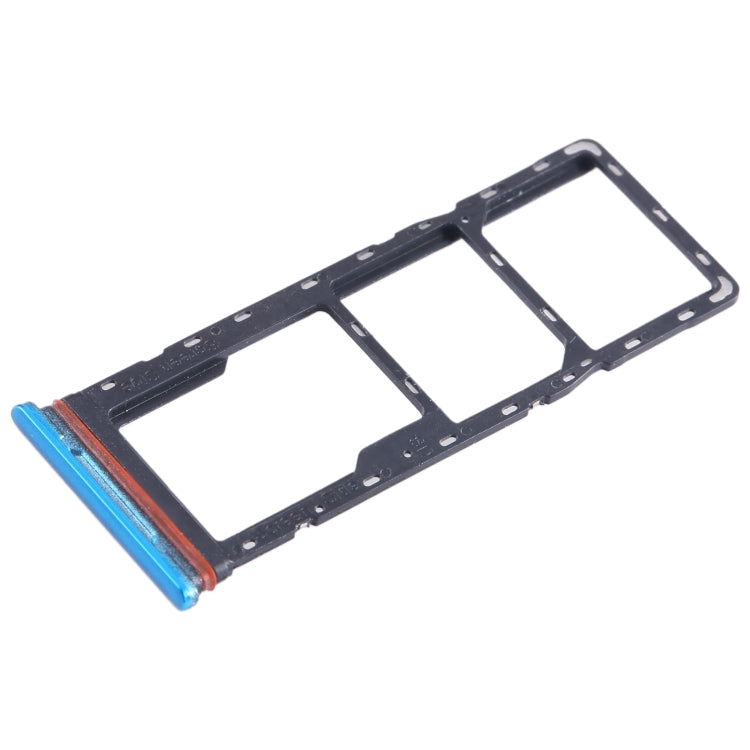 For Infinix Smart 6 X6511B SIM Card Tray + SIM Card Tray + Micro SD Card Tray (Blue) - Card Tray by PMC TechLife | Online Shopping South Africa | PMC TechLife | Buy Now Pay Later Mobicred