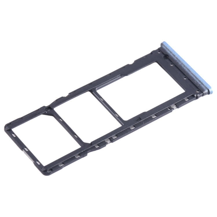 For Infinix Note 11 X663 SIM Card Tray + SIM Card Tray + Micro SD Card Tray (Blue) - Card Tray by PMC TechLife | Online Shopping South Africa | PMC TechLife