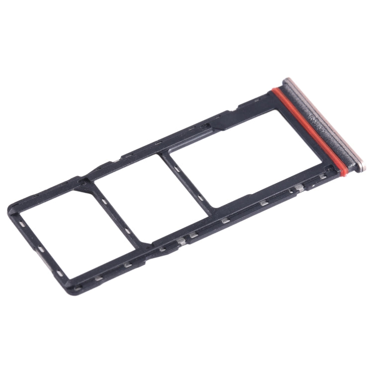 For Infinix Hot 11 Play SIM Card Tray + SIM Card Tray + Micro SD Card Tray (Gold) - Card Tray by PMC TechLife | Online Shopping South Africa | PMC TechLife