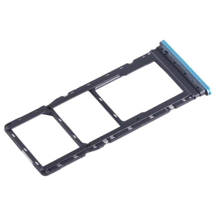 For Infinix Hot 12 X6817 SIM Card Tray + SIM Card Tray + Micro SD Card Tray (Blue) - Card Tray by PMC TechLife | Online Shopping South Africa | PMC TechLife
