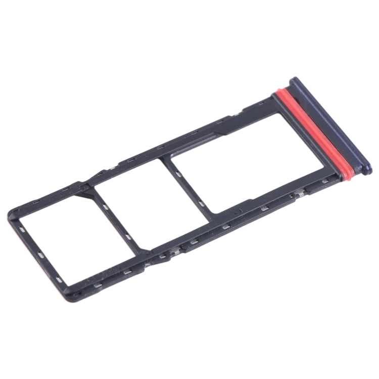 For Infinix Hot 20 X6826 SIM Card Tray + SIM Card Tray + Micro SD Card Tray (Black) - free shipping - PMC TechLife - Order now!
