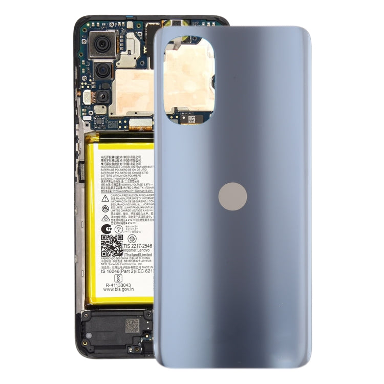 For Motorola Moto G52 Original Battery Back Cover(Grey) - Back Cover by PMC TechLife | Online Shopping South Africa | PMC TechLife