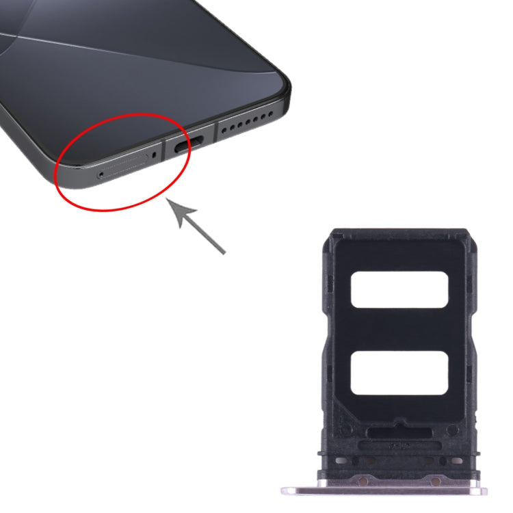 For Xiaomi 14 SIM Card Tray + SIM Card Tray (Purple) - Card Tray by PMC TechLife | Online Shopping South Africa | PMC TechLife
