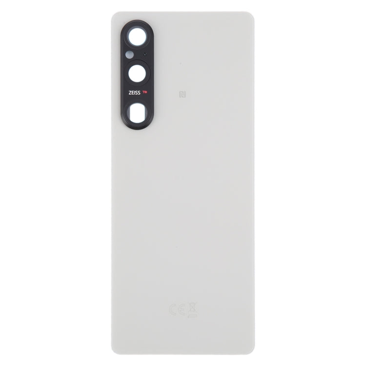 For Sony Xperia 1 V Original Battery Back Cover with Camera Lens Cover(Silver) - Back Cover by PMC TechLife | Online Shopping South Africa | PMC TechLife