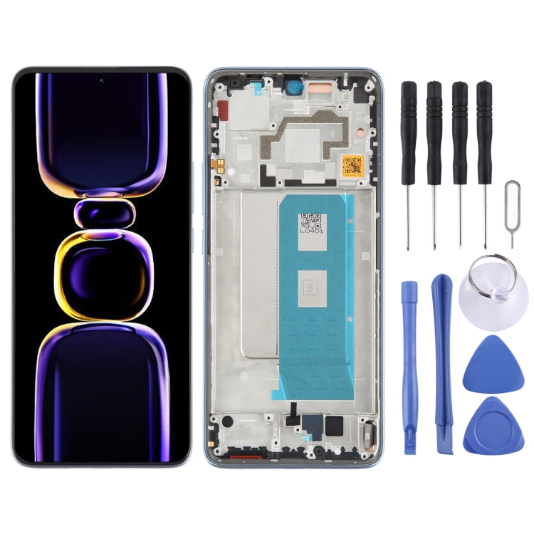 For Xiaomi Redmi K60 Original OLED Material LCD Screen Digitizer Full Assembly with Frame (Blue) - LCD Screen by PMC TechLife | Online Shopping South Africa | PMC TechLife
