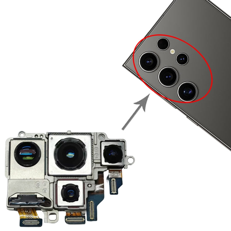 For Samsung Galaxy S24 Ultra SM-S928 Original Camera Set (Telephoto + Periscope + Wide + Main Camera) - free shipping - PMc TechLife - Order now!