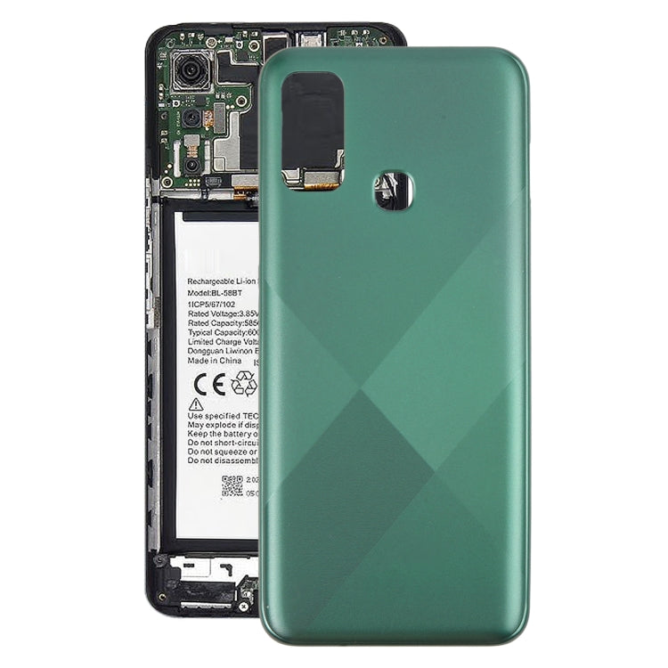 For Infinix Hot 9 Play X680 Original Battery Back Cover(Green) - Back Cover by PMc TechLife | Online Shopping South Africa | PMc TechLife | Buy Now Pay Later Mobicred